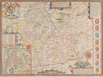 Lot 127 - Leicestershire. Speed (John), Leicester, both Countye and Citie..., circa 1631