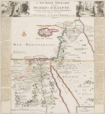 Lot 138 - Red Sea. Mortier (Pierre), L'Ancienne Thebaide ou les Deserts D'Egypte..., circa 1705