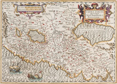 Lot 114 - Holy Land. Hondius (J.), Terra Sancta quae in sacris Terra Promissionis olim Palestina, circa 1620