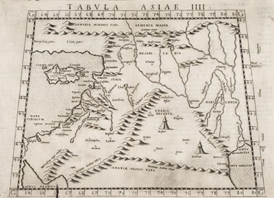 Lot 117 - Holy Land. Ziletti (Giordano), Tabula Asiae IIII, Venice: [1564]