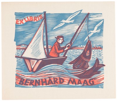 Lot 388 - German, Polish, Belgian and French Bookplates. Collection of approximately 350 bookplates