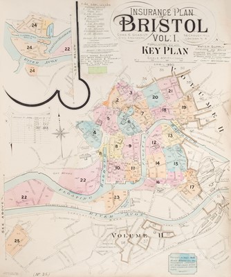 Lot 122 - Insurance Maps. Bristol and Wales, 2 volumes, early - mid 20th century