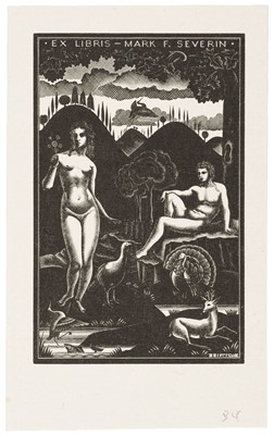 Lot 416 - Severin (Mark & Nina). Collection of 45 ex-libris by various artist, circa 1970s-80s