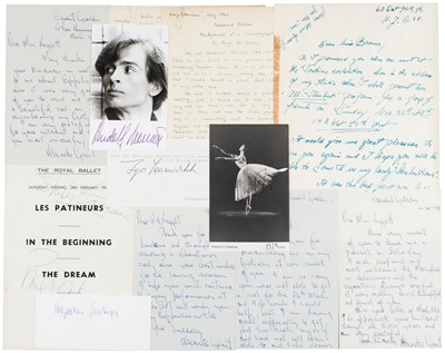 Lot 288 - Ballet Autographs. A good series of 18 signed items, c. 1940s/1980s