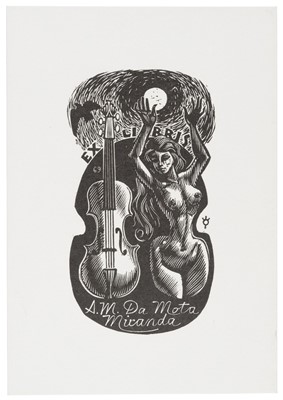 Lot 422 - Van Damme (Frank-Ivo, 1932-). A collection of 155 mostly erotic ex libris and some greetings cards