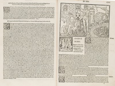 Lot 202 - Ovidius (Publius Naso). Epistole Heroides Ovidii, Venice: Ioannem Tacuinum, 1505