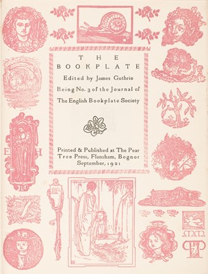 Lot 399 - Craig (Edward Gordon). Nothing or The Bookplate, 1925..., and others