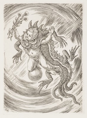 Lot 378 - European bookplates. Collection of approximately 100 bookplates, 20th century