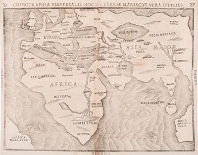 Lot 149 - World. Bunting (Heinrich), Cosmographia Universalis hoc et Terrae..., [1581]