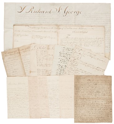 Lot 327 - Ireland - St George, Digby & Whyte Family Papers. A small archive of manuscript papers and ephemera