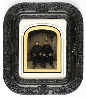 Lot 477 - Half-plate ambrotype of a husband and wife