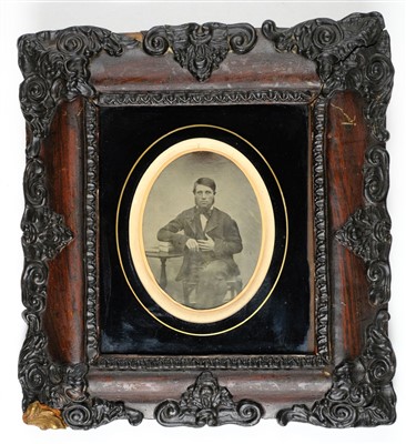 Lot 477 - Half-plate ambrotype of a husband and wife