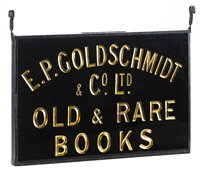 Lot 912 - E.P. Goldschmidt Shop Sign.