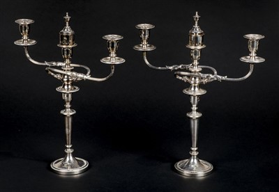 Lot 140 - Candelabras.