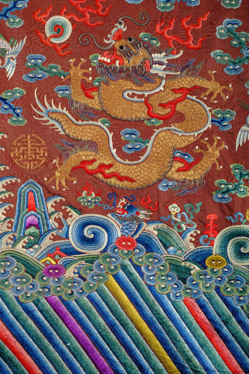 Lot 402 - Chinese Dragon Robe.