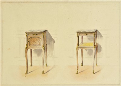 Lot 210 - Furniture designs.