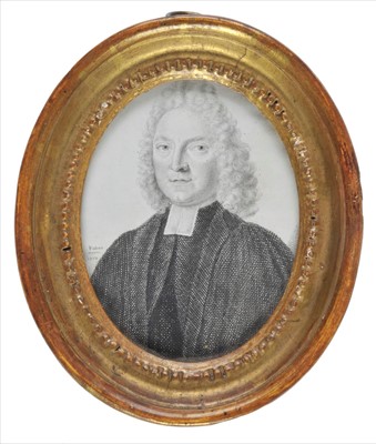 Lot 330 - Faber (John, the elder, c.1660-1721). Portrait miniature of a clergyman, 1712