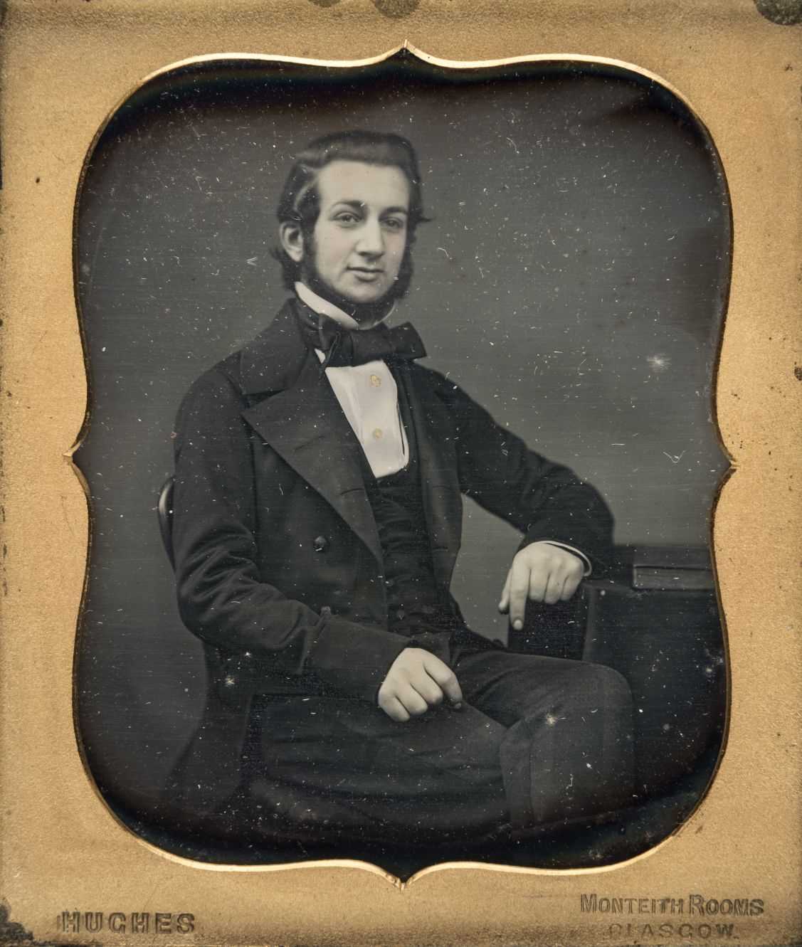 Lot 327 - Sixth-plate daguerreotype of a seated young man