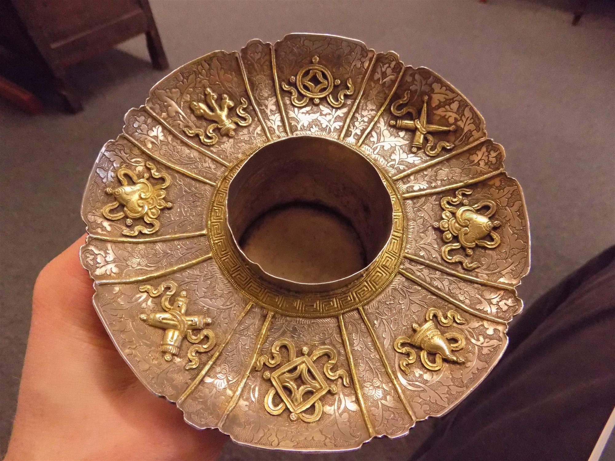 Lot 329 Tibetan Silver.