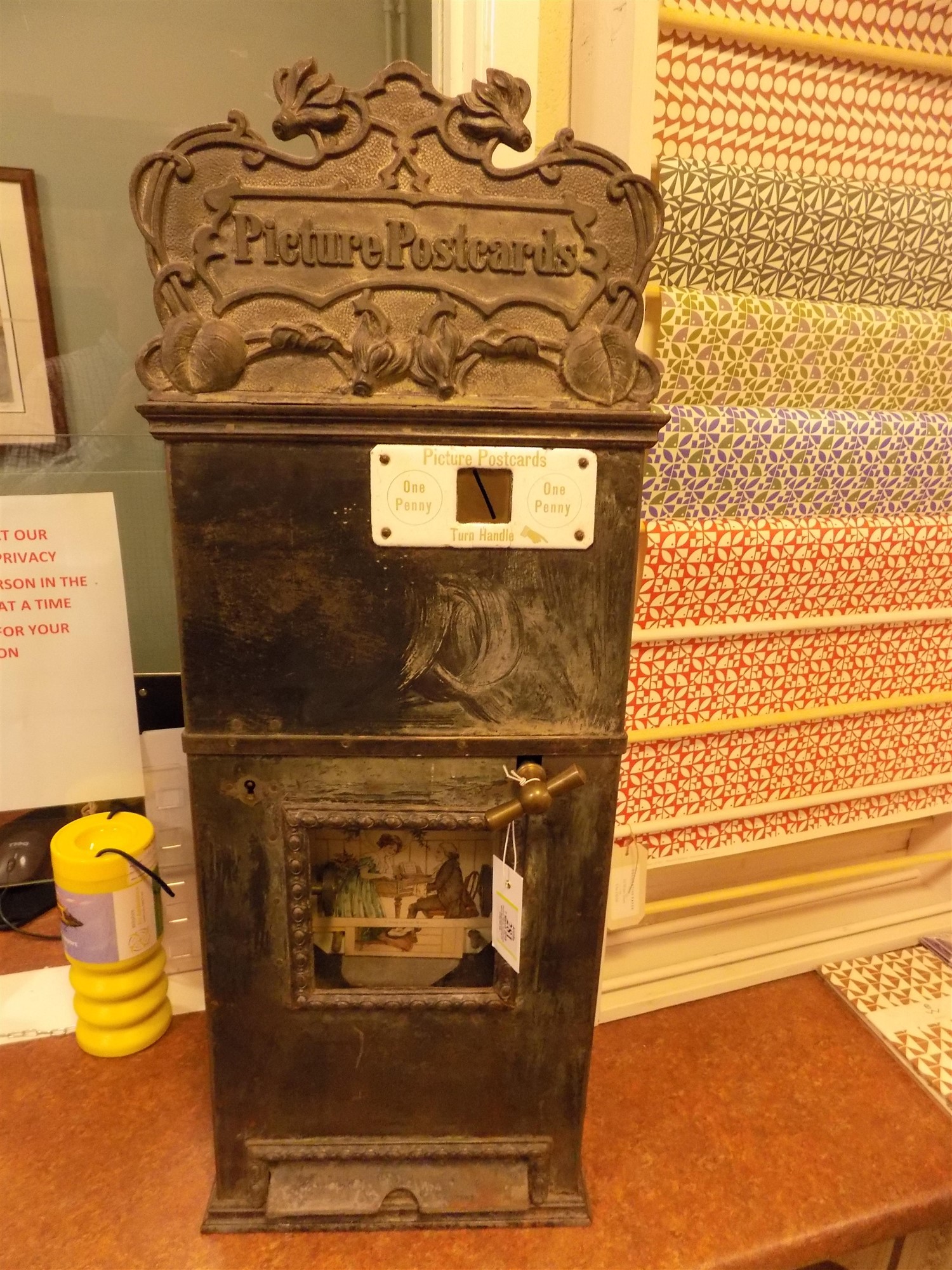 Lot 281 Postcard Vending Machine.