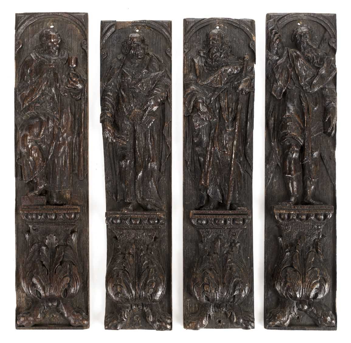 Lot 22 - Carved Oak Panels.