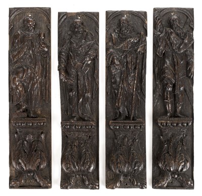 Lot 22 - Carved Oak Panels.