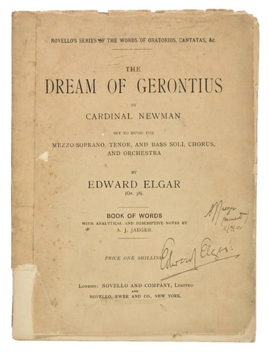 Lot 303 - Elgar, Edward, 1857-1934