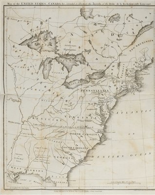 Lot 326 - La Rochefoucauld. Travels through the United States of North America, 1799