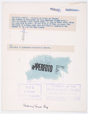 Lot 160 - Perutz, Carl, born 1921
